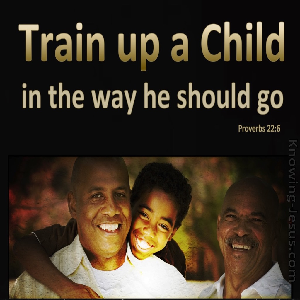 Proverbs 22:6 Train Up A Child (brown)
